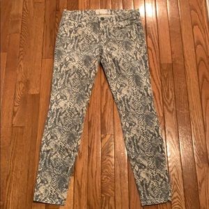 Current/Elliot Snakeskin Print Jean